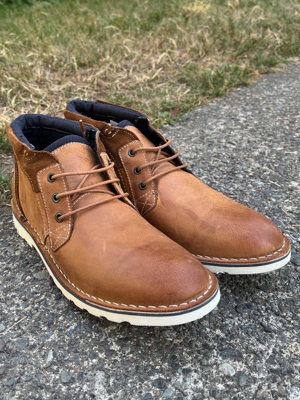 Steve Maden Men's Brown Leather Casual Chukka Boots Sz 10.5 - Picture 5 of 9
